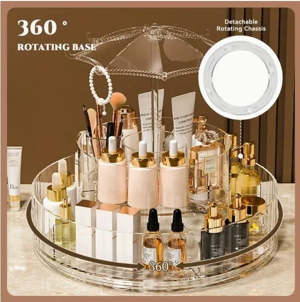 Transparent Rotating Cosmetic Organizer(2-Layer)
