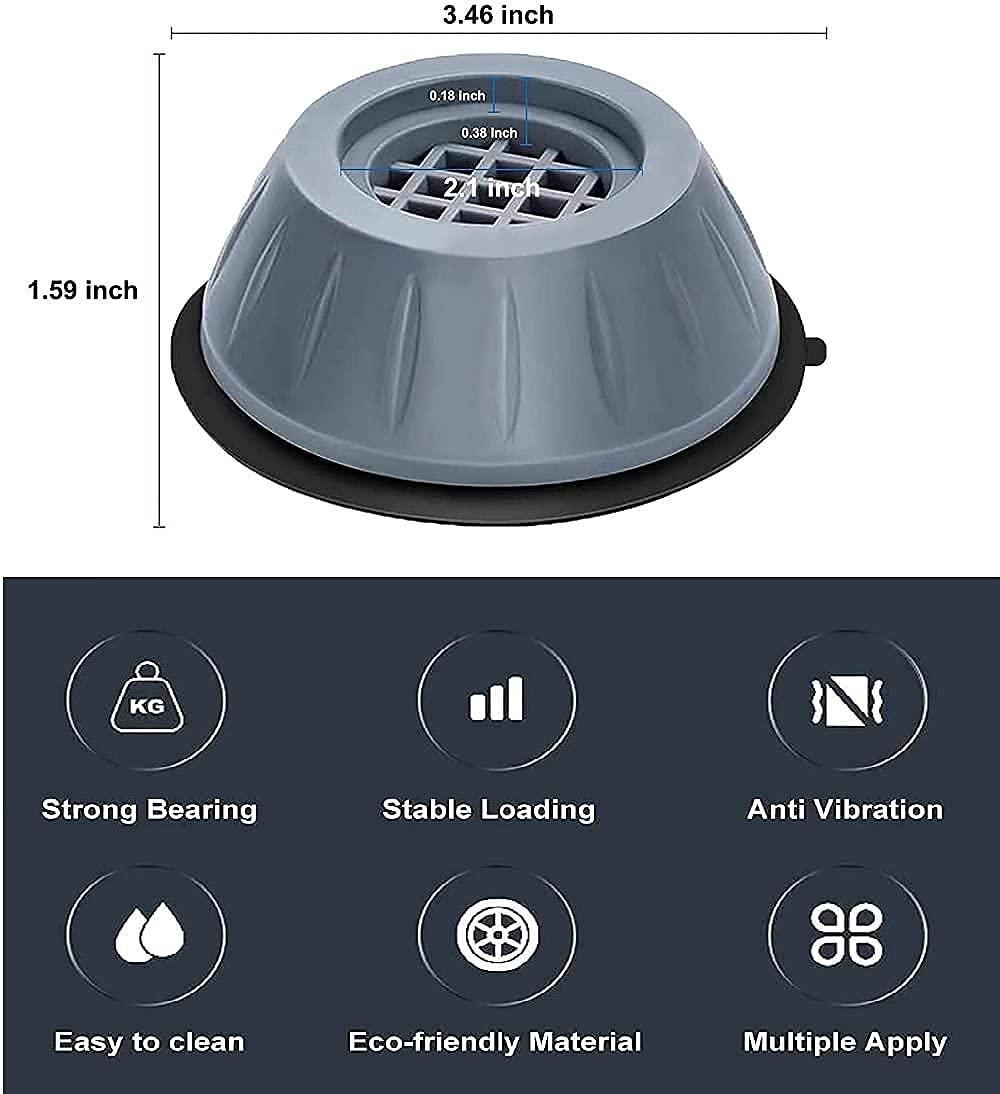 Anti-Vibration Pads for Washing Machine (4 Pcs)