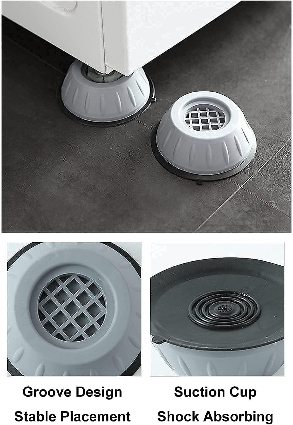 Anti-Vibration Pads for Washing Machine (4 Pcs)