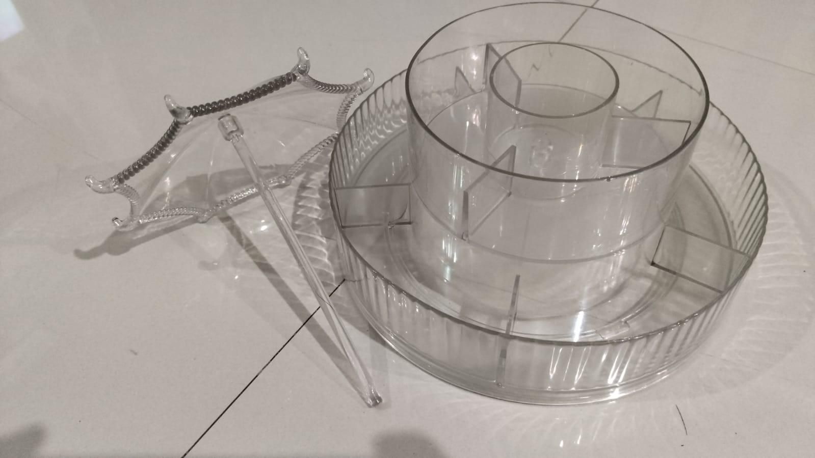 Transparent Rotating Cosmetic Organizer(2-Layer)