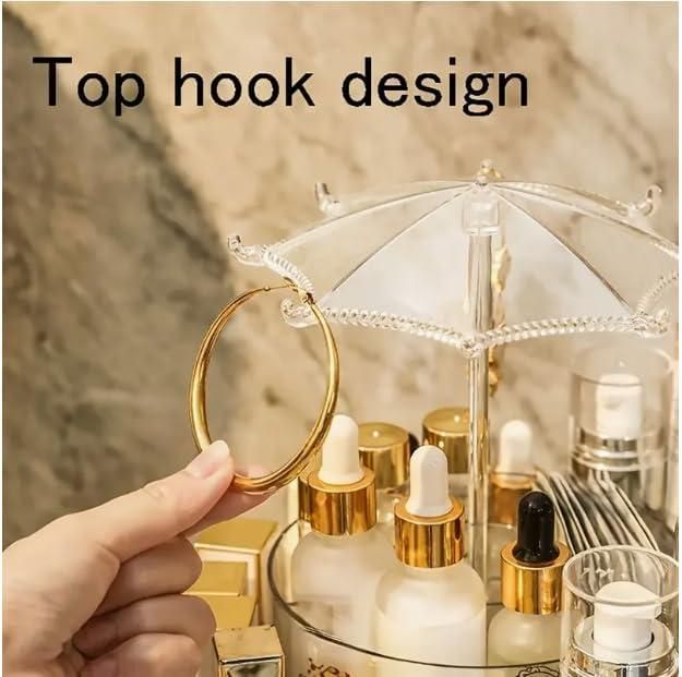 Transparent Rotating Cosmetic Organizer(2-Layer)