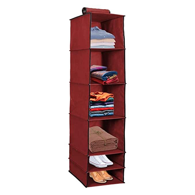 6 Shelves Foldable Hanging Wardrobe