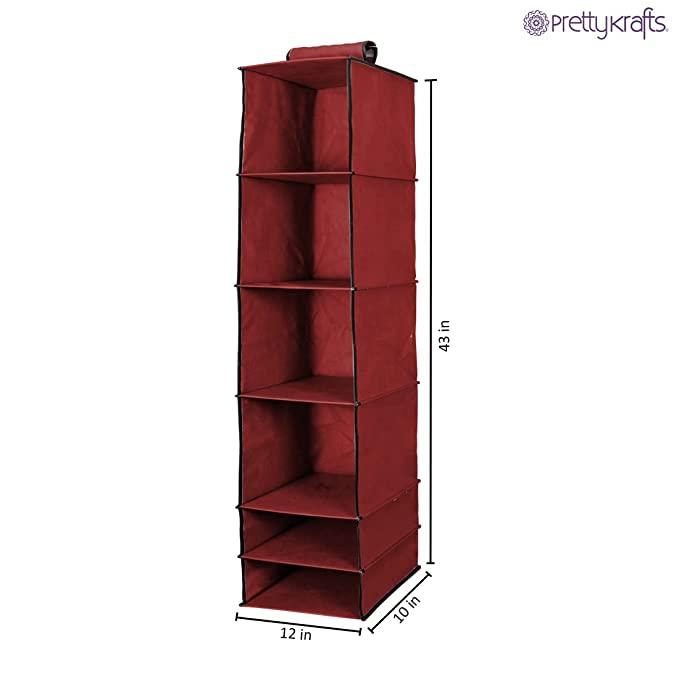 6 Shelves Foldable Hanging Wardrobe