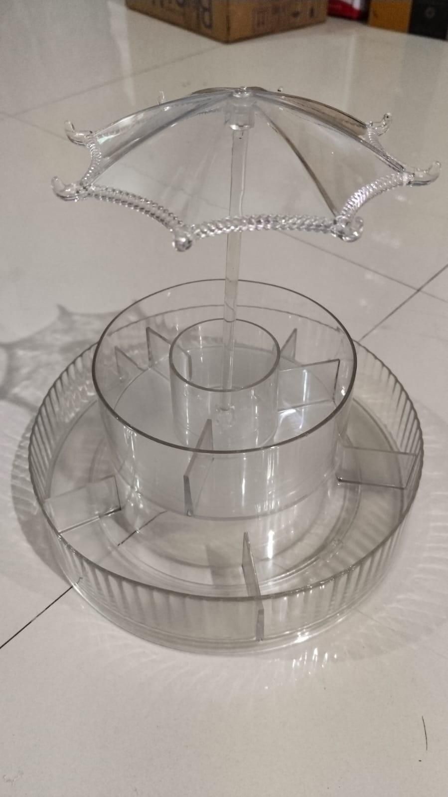 Transparent Rotating Cosmetic Organizer(2-Layer)